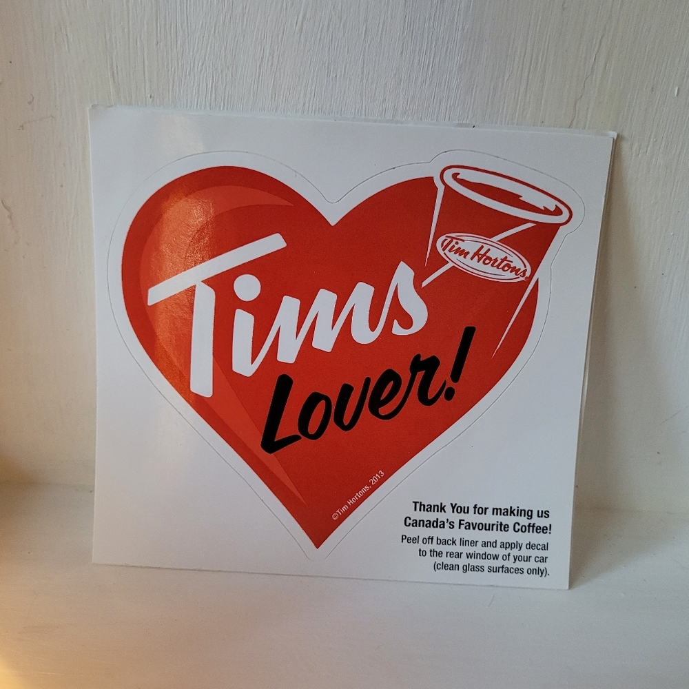4 Tim Hortons Heart Decal